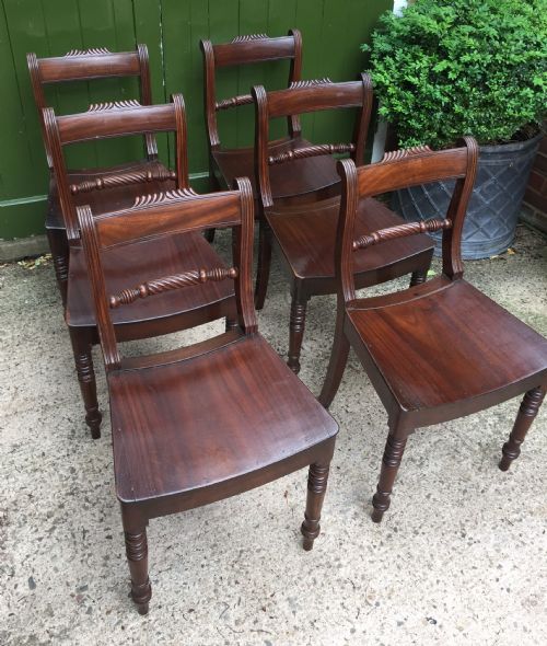 SET OF 6 EARLY C19TH REGENCY PERIOD MAHOGANY DINING CHAIRS - ADDITIONAL PHOTO 9