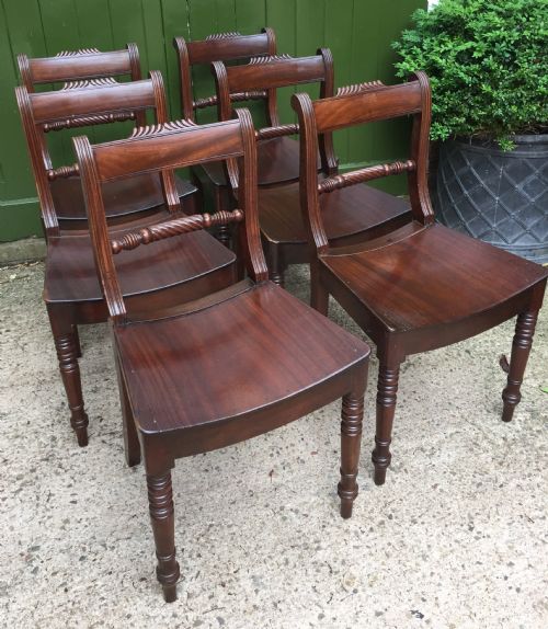 SET OF 6 EARLY C19TH REGENCY PERIOD MAHOGANY DINING CHAIRS - ADDITIONAL PHOTO 11