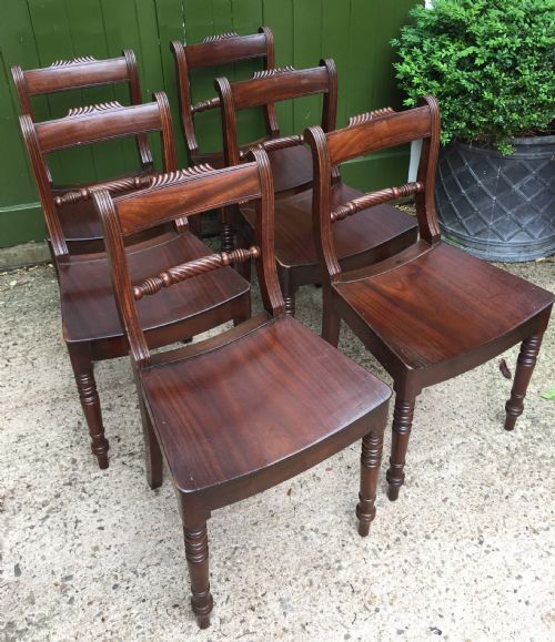 SET OF 6 EARLY C19TH REGENCY PERIOD MAHOGANY DINING CHAIRS - ADDITIONAL PHOTO 12