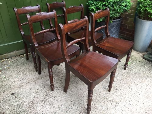 SET OF 6 EARLY C19TH REGENCY PERIOD MAHOGANY DINING CHAIRS - ADDITIONAL PHOTO 13