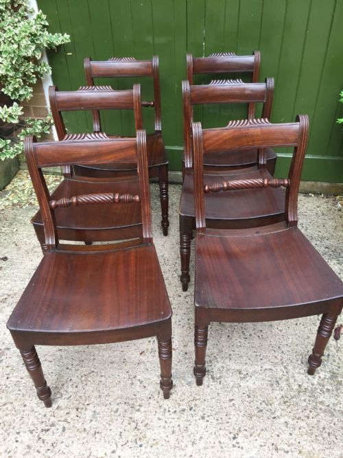 SET OF 6 EARLY C19TH REGENCY PERIOD MAHOGANY DINING CHAIRS - ADDITIONAL PHOTO 15