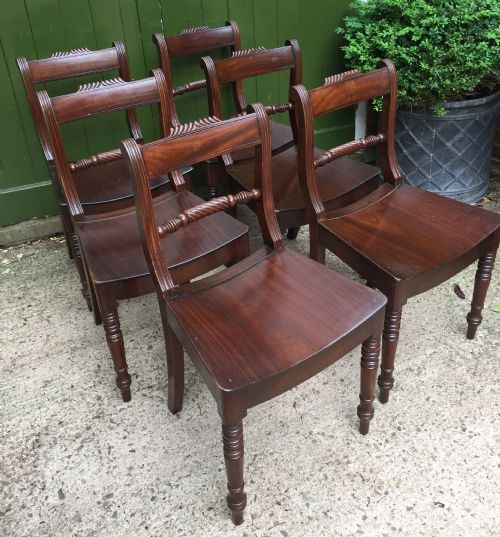 SET OF 6 EARLY C19TH REGENCY PERIOD MAHOGANY DINING CHAIRS - ADDITIONAL PHOTO 17