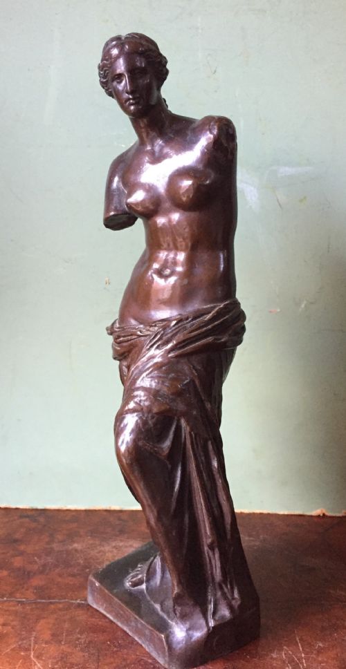 fig 1. Late C19th 'Grand Tour' souvenir bronze reduction of the 'Venus di Milo' by Ferdinand Barbedienne Foundry , Paris.