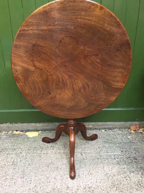 Late C18th / Early C19th George III Period Mahogany Circular Tip-top Tripod Table.