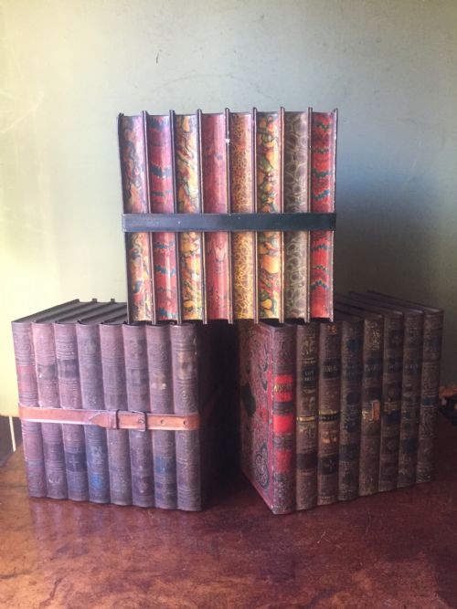 Collection of 3 Decorative Early C20th "Huntley & Palmers" Faux Books Biscuit Tins.
