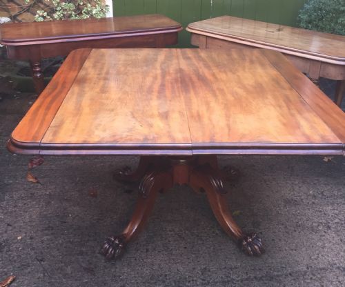EARLY C19TH IRISH GEORGE IV PERIOD MAHOGANY DINING TABLE OF HIGHLY FLEXIBLE AND ADAPTABLE FORM ATTRIBUTED TO MACK WILLIAMS AND GIBTON OF DUBLIN - ADDITIONAL PHOTO 5