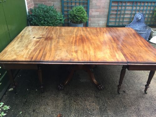 EARLY C19TH IRISH GEORGE IV PERIOD MAHOGANY DINING TABLE OF HIGHLY FLEXIBLE AND ADAPTABLE FORM ATTRIBUTED TO MACK WILLIAMS AND GIBTON OF DUBLIN - ADDITIONAL PHOTO 14