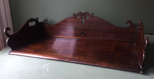 Finely-made and Signed Madeiran Mid C19th Book-carrier in an Exotic Timber , Possibly Andaman Padauk.