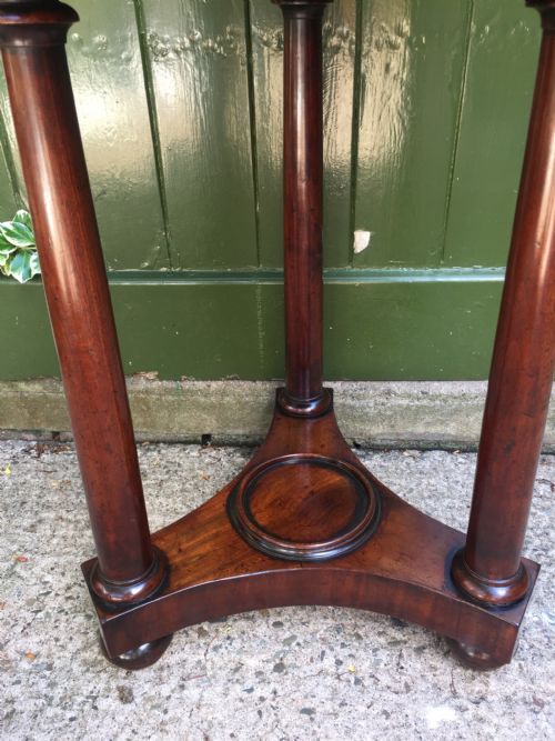 INTERESTING AND PRACTICAL EARLY C19TH FRENCH CIRCULAR MAHOGANY BEDSIDE TABLE OR 'VIDEPOCHE' - ADDITIONAL PHOTO 10