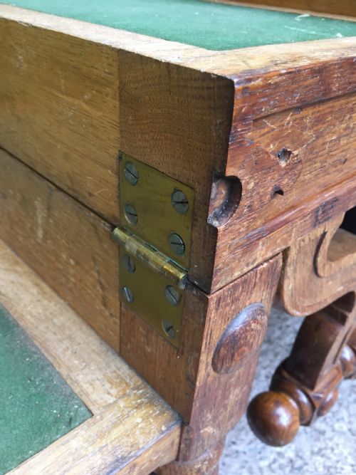 EARLY C19TH 'METAMORPHIC' OAK LIBRARY ARMCHAIR STEPS IN THE MANNER OF RICHARD HICKS BRIDGENS - ADDITIONAL PHOTO 8
