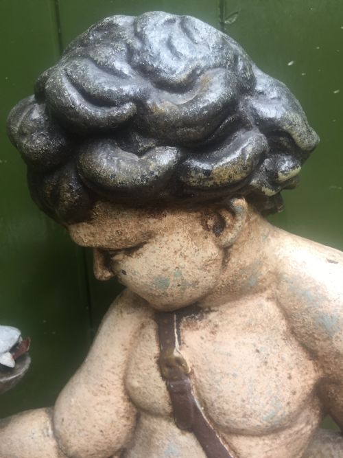 MID C19TH CASTIRON STICKSTAND DEPICTING THE YOUNG HERCULES - ADDITIONAL PHOTO 4