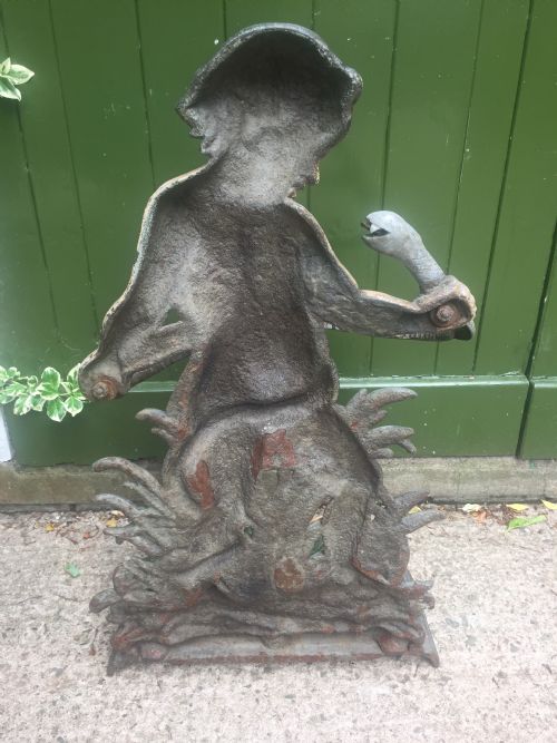 MID C19TH CASTIRON STICKSTAND DEPICTING THE YOUNG HERCULES - ADDITIONAL PHOTO 9