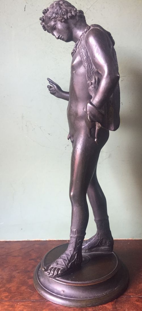fig 2. C19th Italian 'Grand Tour' souvenir classical bronze sculpture, after the antique, of Dionysus known as