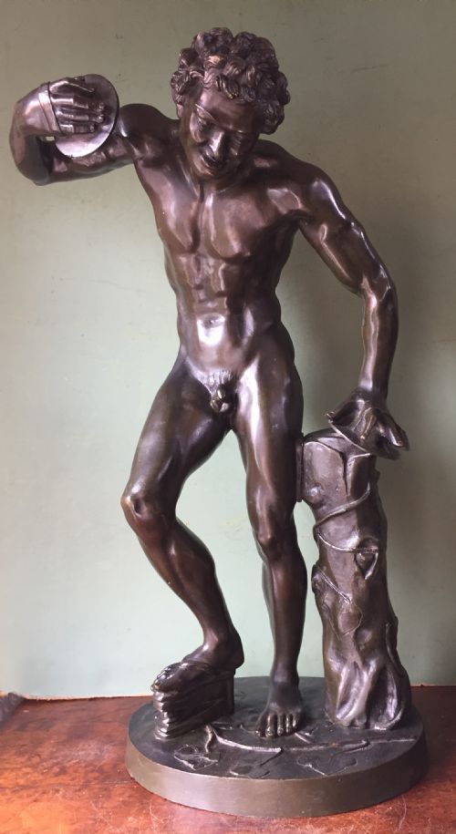 fig 1. C19th 'Grand Tour' souvenir bronze statue, after the antique,