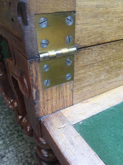 EARLY C19TH 'METAMORPHIC' OAK LIBRARY ARMCHAIR STEPS IN THE MANNER OF RICHARD HICKS BRIDGENS - ADDITIONAL PHOTO 23
