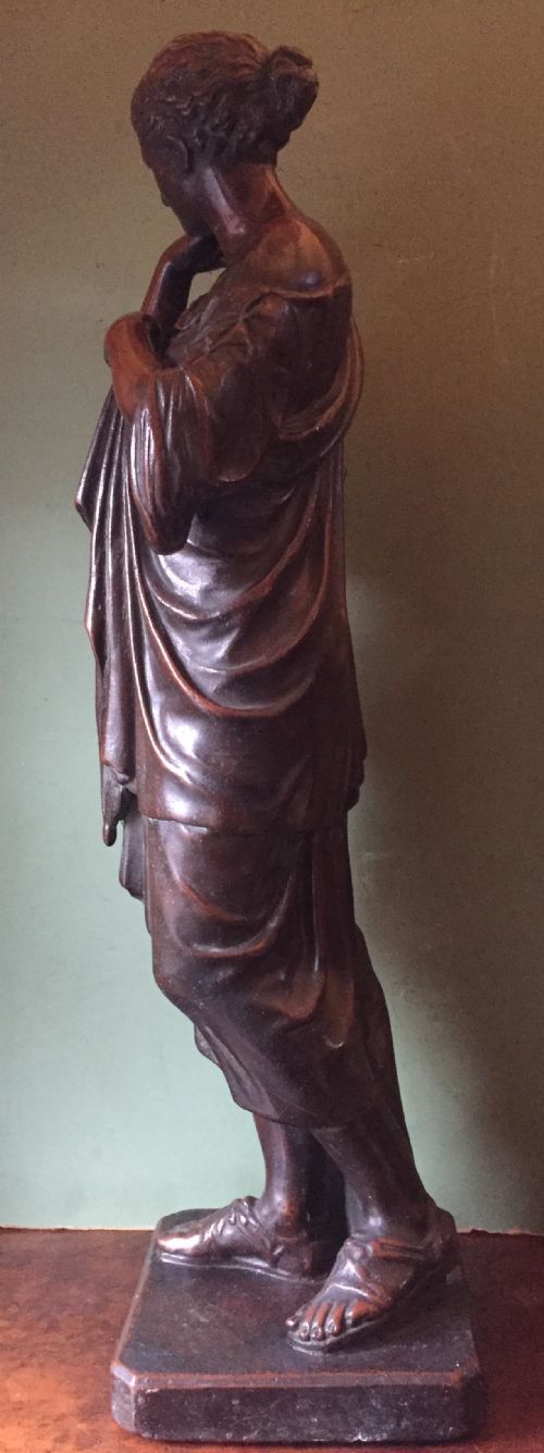 fig 1. Interesting and decorative classical C19th bronzed ‘electrotype’ copper-clad study ,after the antique , of Diane de Gabies.