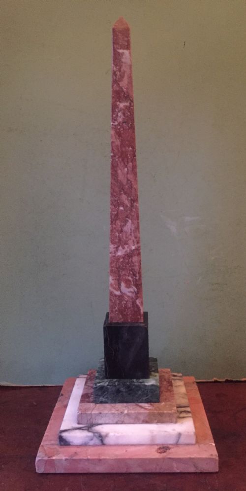 C19th Italian Specimen Marble Obelisk.