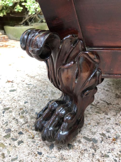 fig 4. Early C19th Regency period mahogany sarcophagus wine cooler by Wilkinson, London.