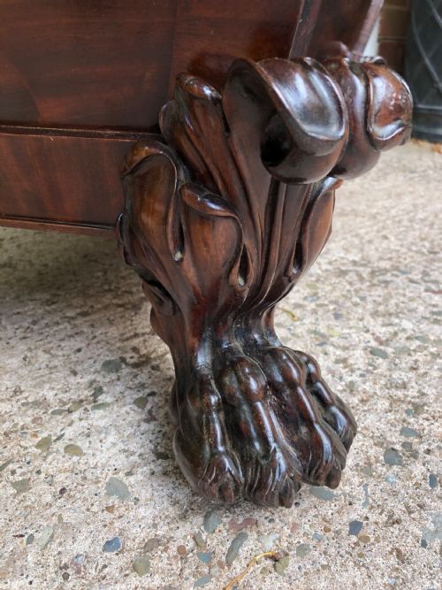 fig 5. Early C19th Regency period mahogany sarcophagus wine cooler by Wilkinson, London.