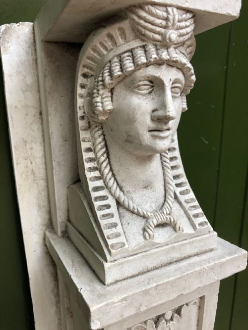fig 1. C19th plaster cast study of a ‘Retour D’Egypte’ style marble fire-surround element.