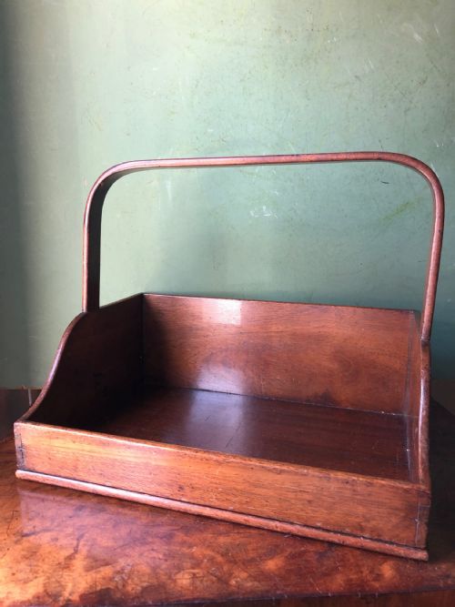 Early C19th Regency Period Mahogany Desk-top Book-carrier or Stand.