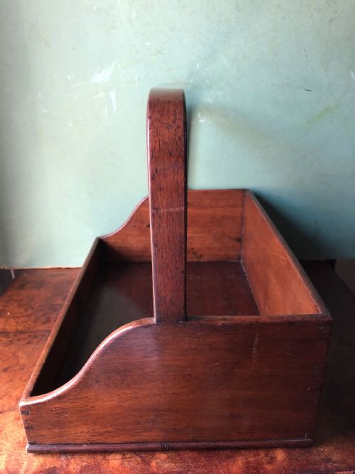 fig 1. Early C19th Regency period mahogany desk-top book-carrier or stand.