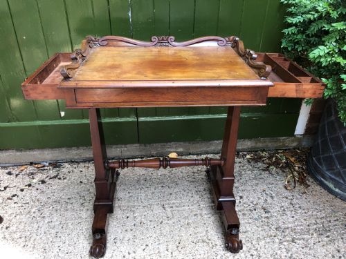 fig 2. Early C19th George IV period mahogany writing or drawing table of Gillows design 