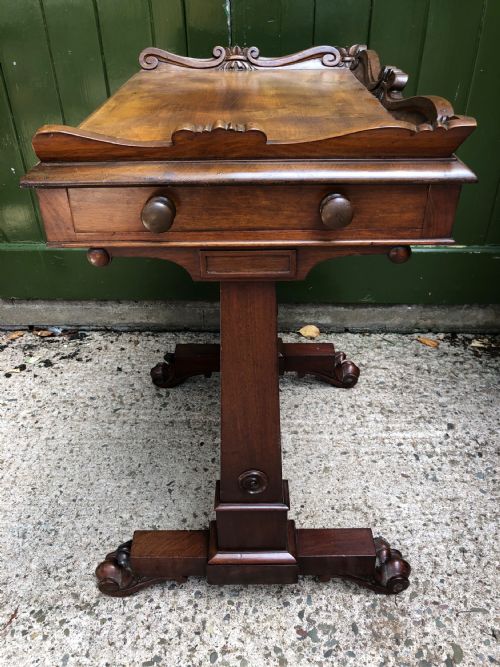 fig 3. Early C19th George IV period mahogany writing or drawing table of Gillows design
