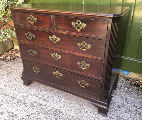 fig 2. Mid C18th early George III Chippendale period mahogany chest of drawers.