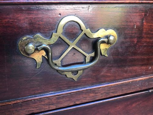 fig 3. Mid C18th early George III Chippendale period mahogany chest of drawers.