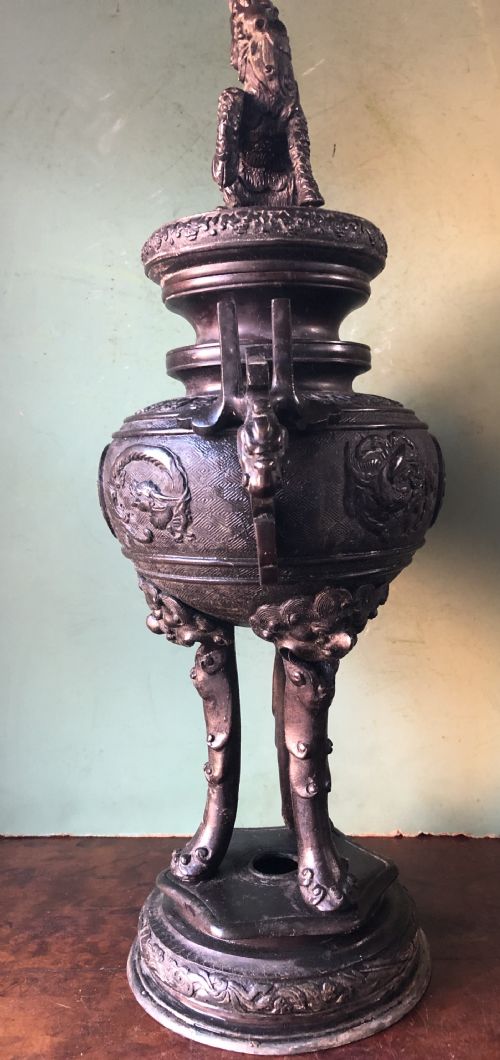 fig 2. Late C19th Japanese Meiji period (1868-1912) bronze ‘Koro’ or incense-burner.