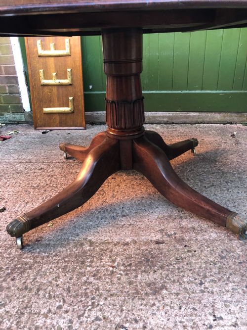 fig 2. Early C19th Regency mahogany circular dining or centre table 60” diameter.