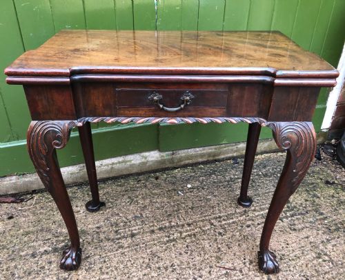 Fine Mid C18th George II Chippendale Period Mahogany Gaming Table.