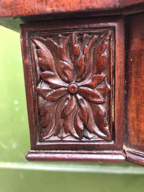 EARLY C19TH REGENCY PERIOD CARVED MAHOGANY FOLDOVER CARD OR GAMING TABLE - ADDITIONAL PHOTO 12