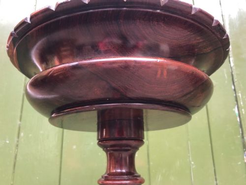 EARLY C19TH GEORGE IV PERIOD CARVED ROSEWOOD JARDINIERE STAND OR CROCUS TABLE IN THE MANNER OF THOMAS KING - ADDITIONAL PHOTO 7