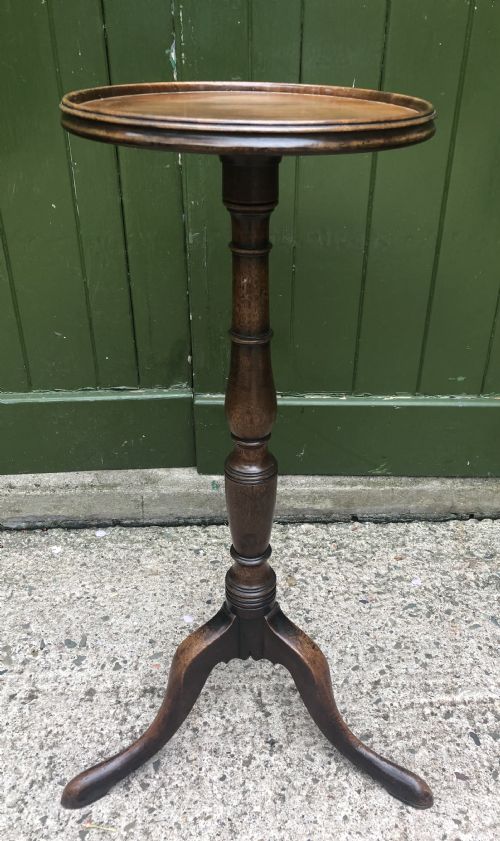 C18th George III Period Mahogany Torchere or Candlestand .