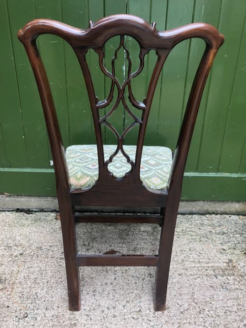 SET OF 8 EARLY C20TH CARVED MAHOGANY DINING CHAIRS IN THE MID C18TH CHIPPENDALE PERIOD STYLE - ADDITIONAL PHOTO 24