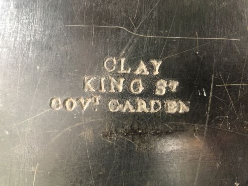EARLY C19TH REGENCY PERIOD PAPIERMCH LACQUERED TRAY BY CLAY - ADDITIONAL PHOTO 9