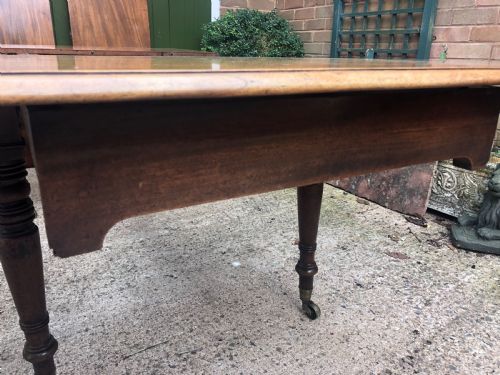 fig 2. Elegant early C19th Regency period mahogany extending dining table of unusual design and format.