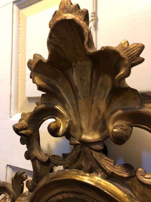 PAIR OF LATE C18TH ITALIAN ROCOCO STYLE GILTWOOD FRAMED VENETIAN GIRANDOLE PIER MIRRORS - ADDITIONAL PHOTO 3