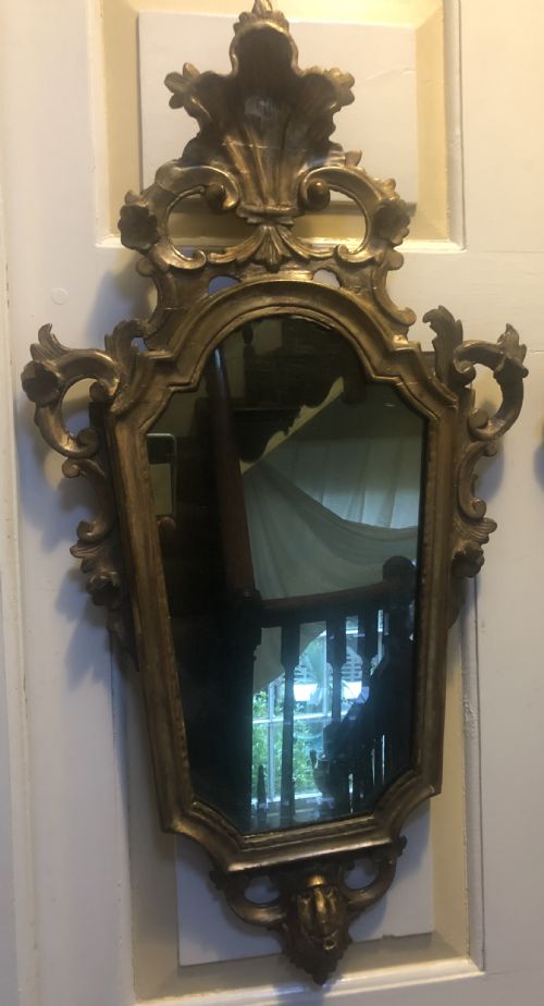 PAIR OF LATE C18TH ITALIAN ROCOCO STYLE GILTWOOD FRAMED VENETIAN GIRANDOLE PIER MIRRORS - ADDITIONAL PHOTO 22