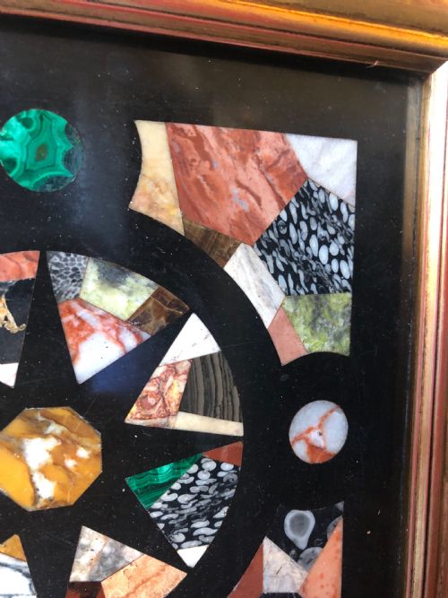 FINE QUALITY C19TH DERBYSHIRE ASHFORD MARBLE INLAID PIETRA DURA PANEL - ADDITIONAL PHOTO 5