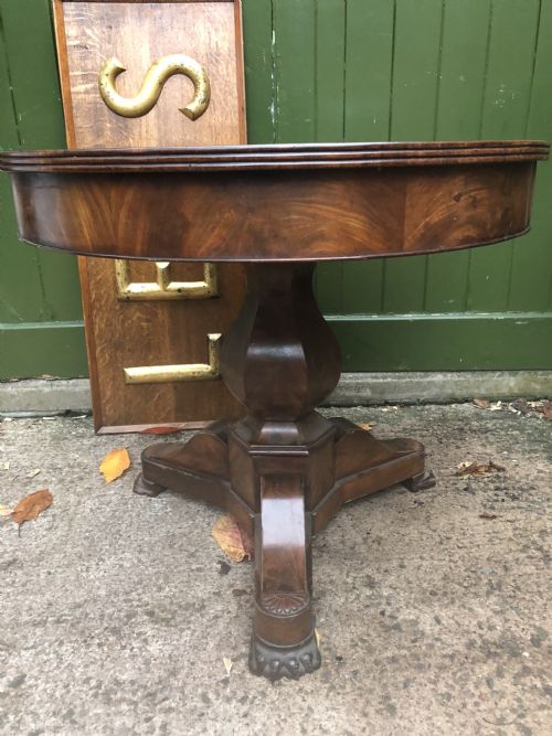 Early C19th French Charles X Period Mahogany Gueridon or Centre Table .