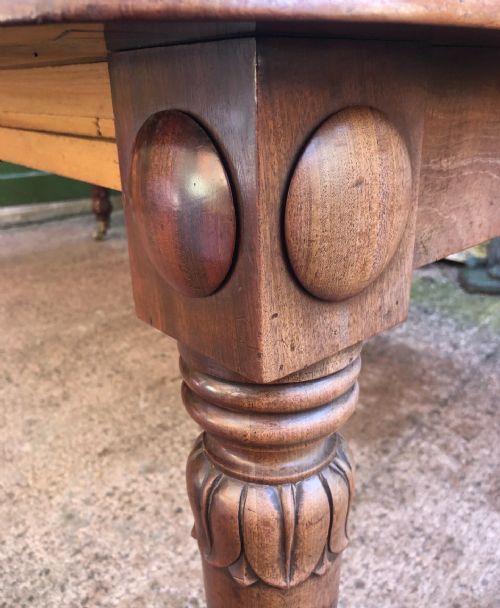 EARLY C19TH GEORGE IV PERIOD MAHOGANY EXTENDING DINING TABLE - ADDITIONAL PHOTO 3