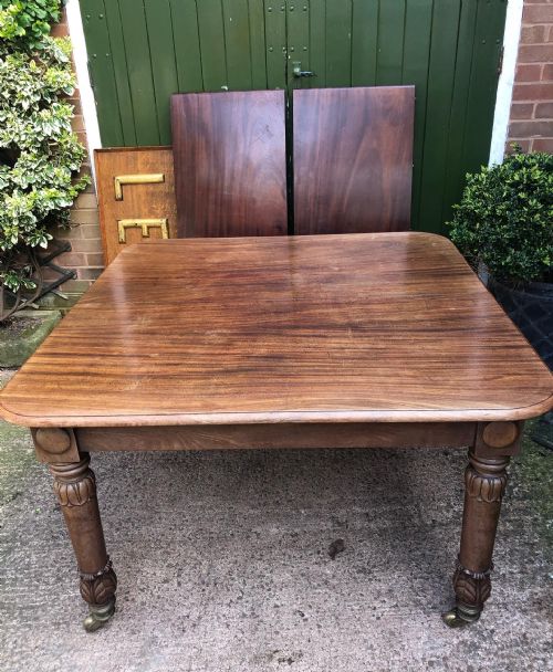 EARLY C19TH GEORGE IV PERIOD MAHOGANY EXTENDING DINING TABLE - ADDITIONAL PHOTO 4
