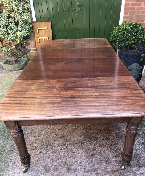 EARLY C19TH GEORGE IV PERIOD MAHOGANY EXTENDING DINING TABLE - ADDITIONAL PHOTO 5