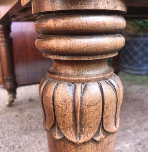 EARLY C19TH GEORGE IV PERIOD MAHOGANY EXTENDING DINING TABLE - ADDITIONAL PHOTO 10