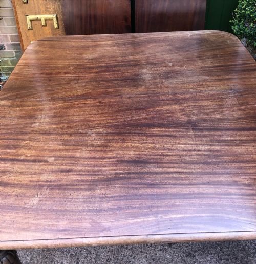 EARLY C19TH GEORGE IV PERIOD MAHOGANY EXTENDING DINING TABLE - ADDITIONAL PHOTO 13