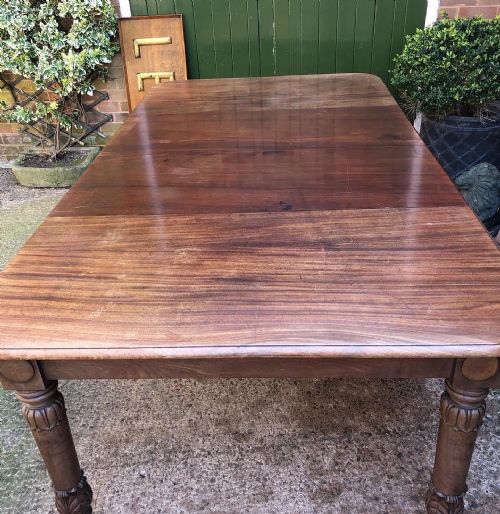 EARLY C19TH GEORGE IV PERIOD MAHOGANY EXTENDING DINING TABLE - ADDITIONAL PHOTO 14