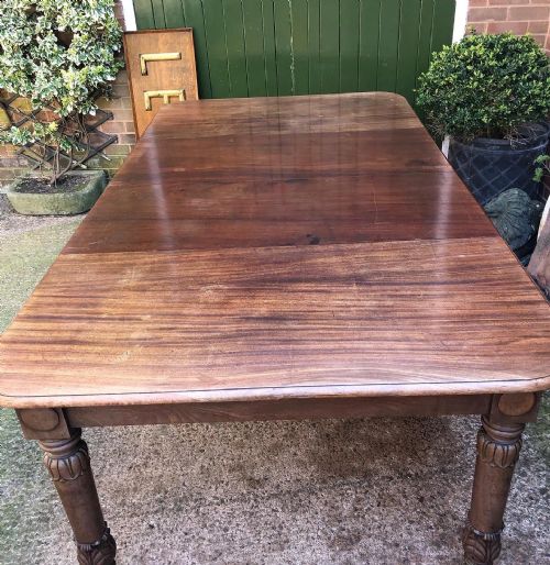 EARLY C19TH GEORGE IV PERIOD MAHOGANY EXTENDING DINING TABLE - ADDITIONAL PHOTO 16